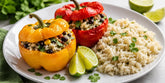 Zesty Cilantro-Lime Stuffed Peppers