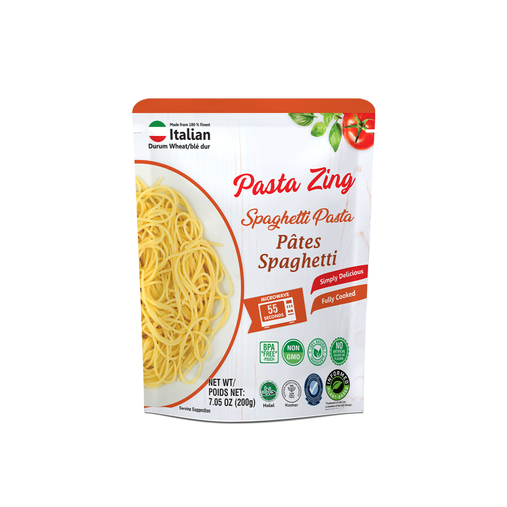 Pasta Zing Spaghetti Pasta - Ready in 60 Seconds - Regal Kitchen Foods USA LLC