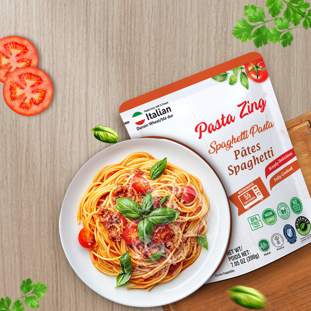 Pasta Zing Spaghetti Pasta - Ready in 60 Seconds - Regal Kitchen Foods USA LLC