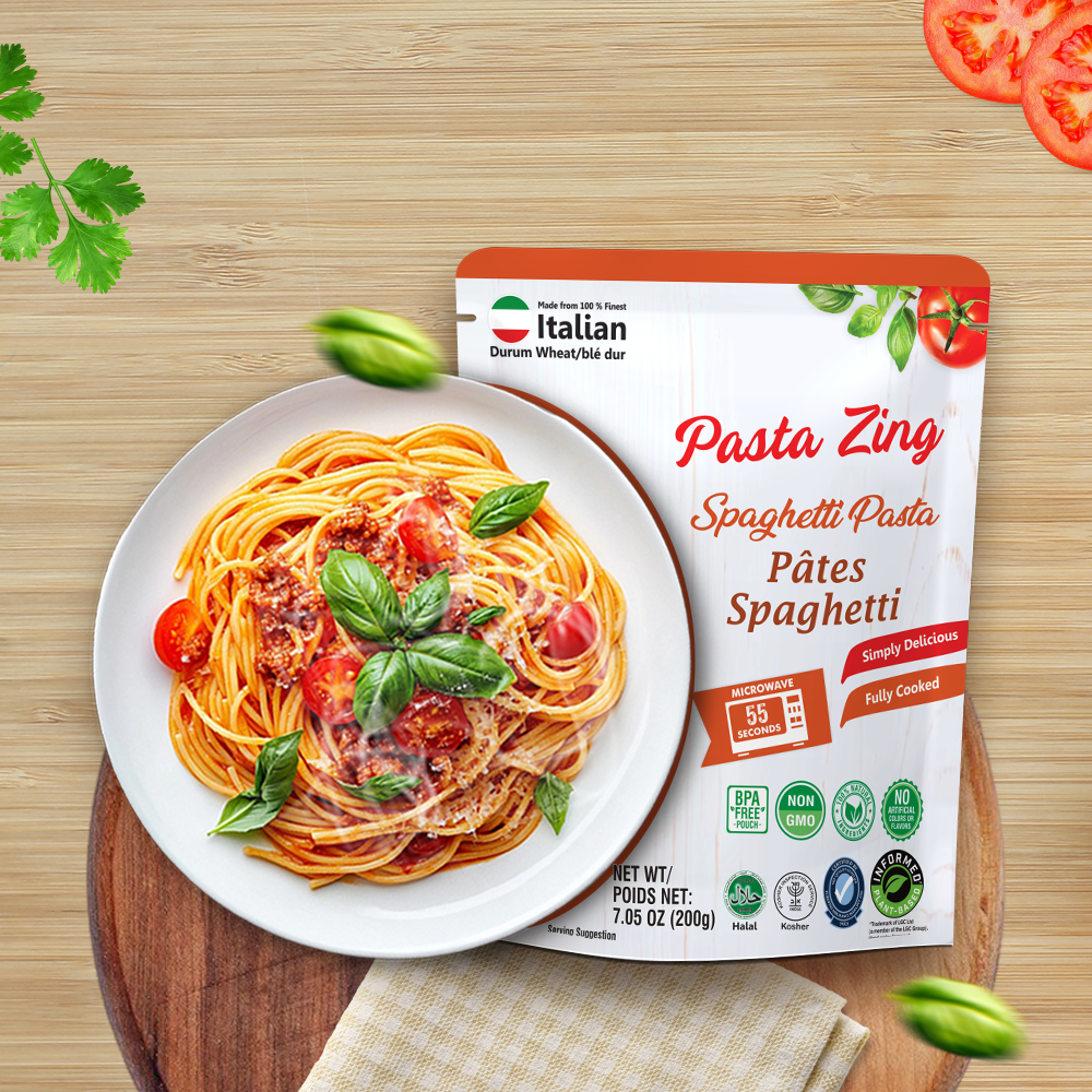 Pasta Zing Spaghetti Pasta - Ready in 60 Seconds - Regal Kitchen Foods USA LLC