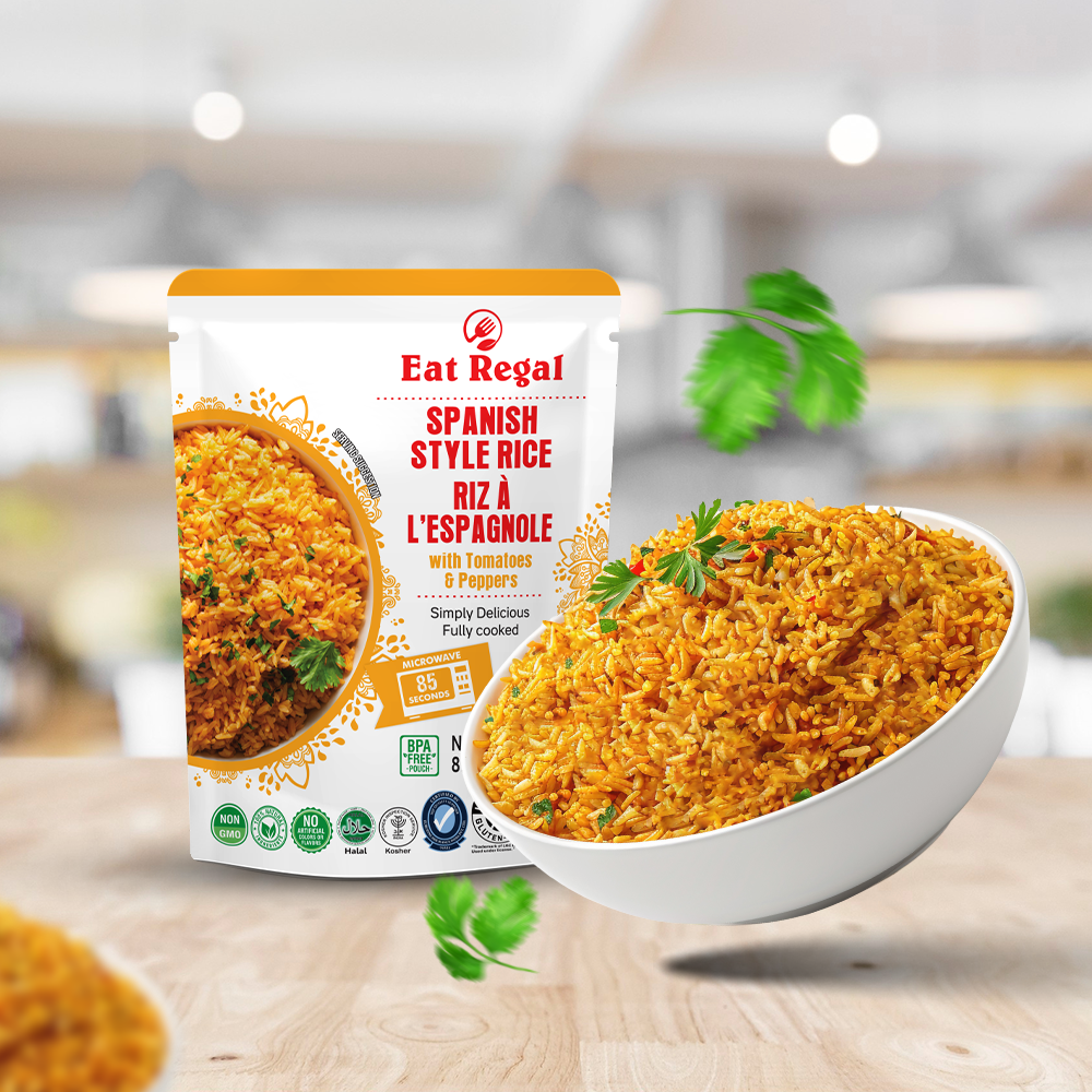 Eat Regal Spanish Rice - Ready in 90 Seconds - Regal Kitchen Foods USA LLC