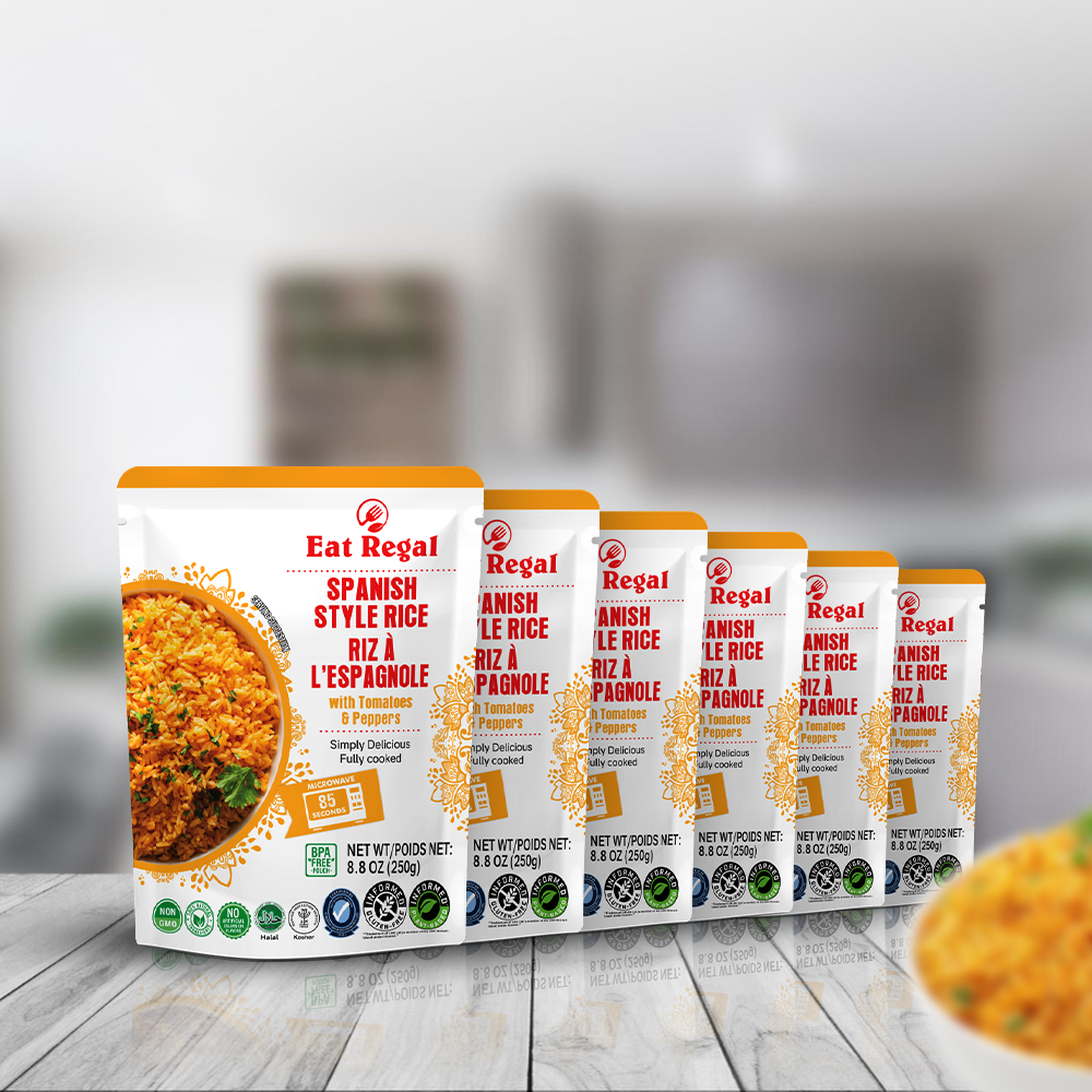 Eat Regal Spanish Rice - Ready in 90 Seconds - Regal Kitchen Foods USA LLC