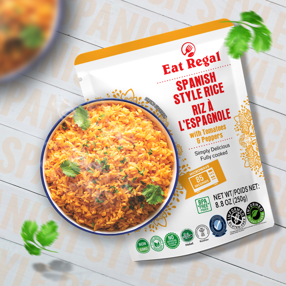Eat Regal Spanish Rice - Ready in 90 Seconds - Regal Kitchen Foods USA LLC
