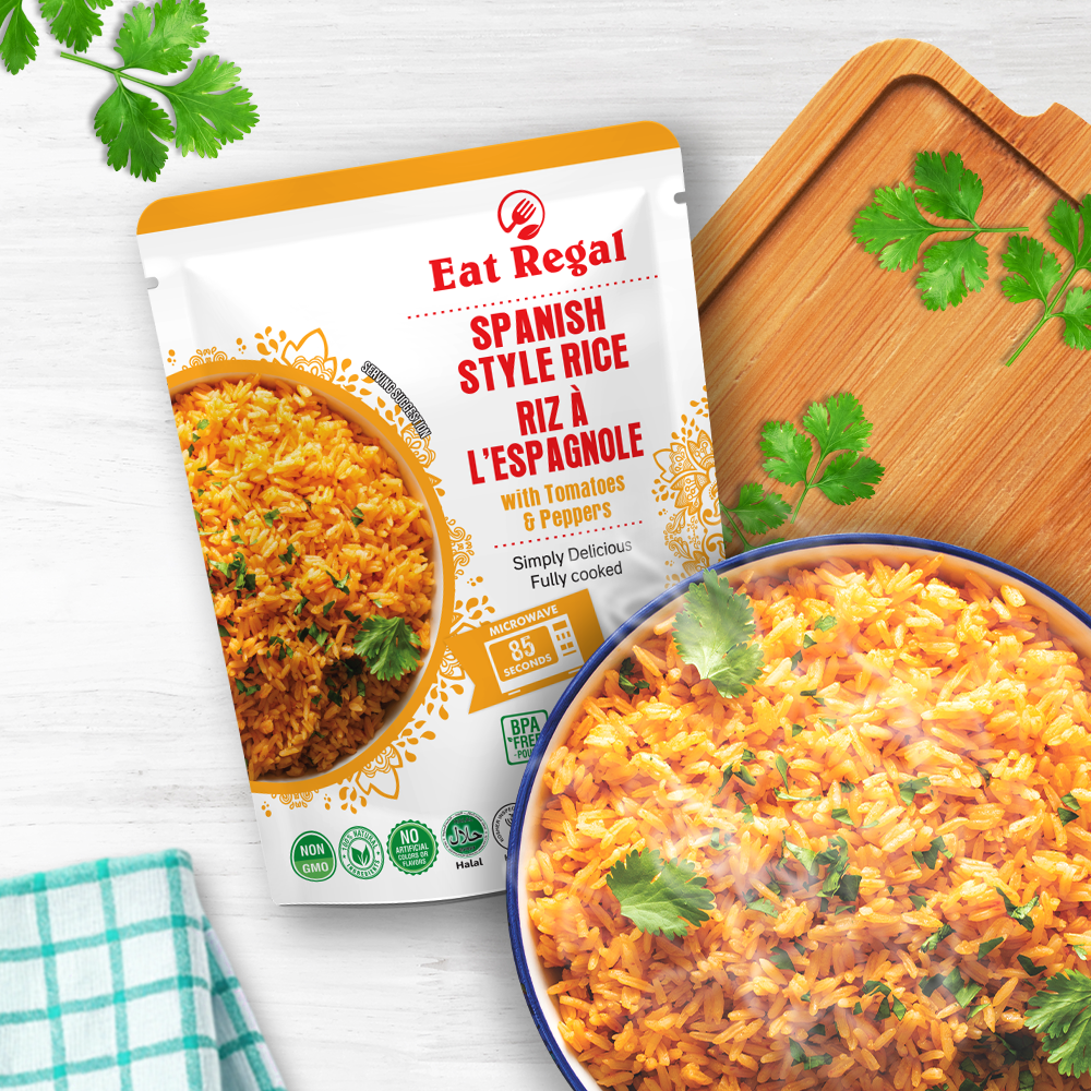 Eat Regal Spanish Rice - Ready in 90 Seconds - Regal Kitchen Foods USA LLC