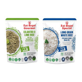 Regal Kitchen Foods USA LLC ready-to-eat rice bundle with cilantro lime and long grain white rice in BPA-free pouches, 8.8 oz each.