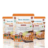 Meal Delight Chana Masala, 10 Ounce (Pack of 3) Ready to Eat in 90 Seconds No Preservatives, Shelf Stable, No Artificial Colors or Flavors - Regal Kitchen Store