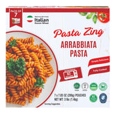 Pasta Zing Microwavable Arrabbiata Pasta, Pack of 7, 7.05 Ounce | Ready To Eat in 55 Sec | Made with 100% Italian Durum Wheat | Natural Ingredients | Spicy & Flavorful | Easy Meal & Side Dish - Regal Kitchen Store