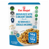 Eat Regal Brown Rice and 5 Ancient Grains β Nutritious & Wholesome, Ready in 85 Seconds, 8.8 oz Each (6-Pack, Total 52.8 oz) - Regal Kitchen Store