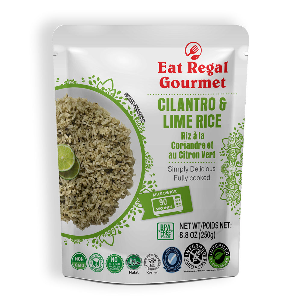 Eat Regal Cilantro & Lime Microwave Rice - Ready In 90 Seconds - Regal Kitchen Foods USA LLC