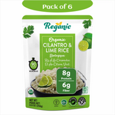Reganic Organic Cilantro & Lime Rice, Ready in 90 seconds - Regal Kitchen Foods