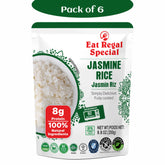 Eat Regal Thai Jasmine Rice β Aromatic & Fluffy, Ready in 90 Seconds, 8.8 oz Each (6-Pack, Total 52.8 oz) - Regal Kitchen Store