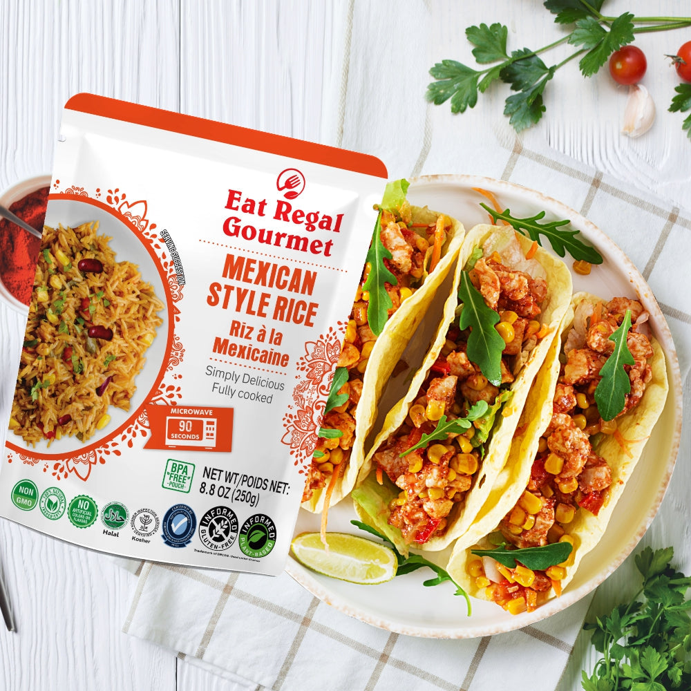 Eat Regal Mexican Style Microwave Rice - Ready in 90 Seconds - Regal Kitchen Foods USA LLC