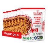 Eat Regal Gourmet Red Beans and Rice, Non-GMO, BPA-Free, 8.8 oz Pouches, Pack of 6, 90-Second Microwave - Regal Kitchen Store