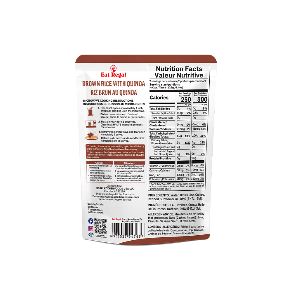 Brown Rice with Quinoa - Regal Kitchen Foods USA LLC