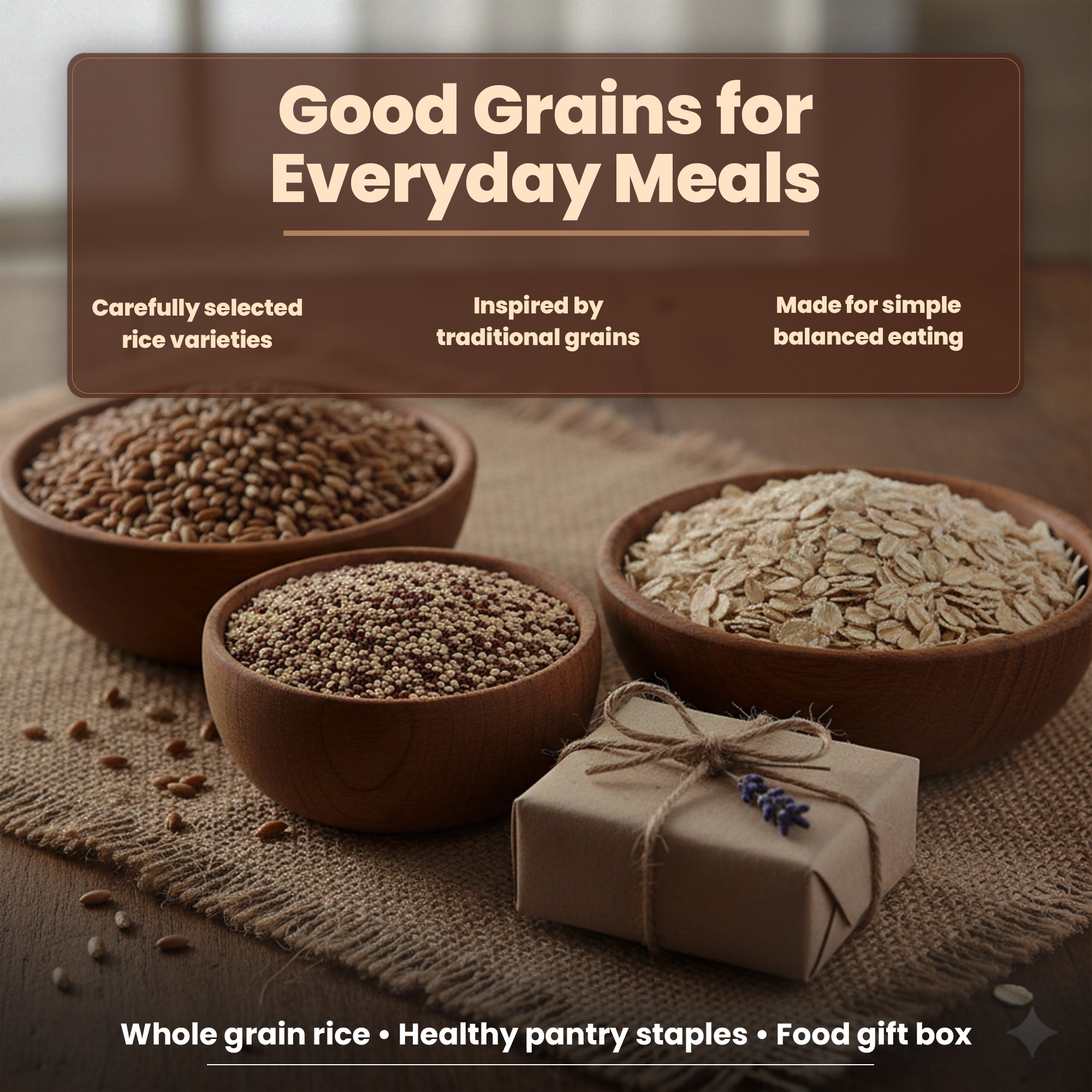 Eat Regal Wholesome Harvest Gift Box – 6-Pack Ancient Grains & Whole Grain Rice Variety | Naturally Rich in Protein & Fiber | Ready-to-Eat Cups & Pouches, Microwave-Ready in 1–1.5 Minutes | Non-GMO, Clean-Label Wellness Gift - Regal Kitchen Store