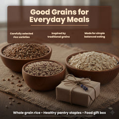 Eat Regal Wholesome Harvest Gift Box – 6-Pack Ancient Grains & Whole Grain Rice Variety | Naturally Rich in Protein & Fiber | Ready-to-Eat Cups & Pouches, Microwave-Ready in 1–1.5 Minutes | Non-GMO, Clean-Label Wellness Gift - Regal Kitchen Store