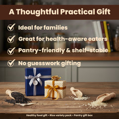 Eat Regal Wholesome Harvest Gift Box – 6-Pack Ancient Grains & Whole Grain Rice Variety | Naturally Rich in Protein & Fiber | Ready-to-Eat Cups & Pouches, Microwave-Ready in 1–1.5 Minutes | Non-GMO, Clean-Label Wellness Gift - Regal Kitchen Store