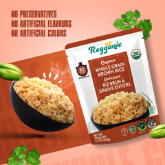 Reganic Organic Whole Grain Brown Rice(Pack of 6) - Regal Kitchen Foods USA LLC