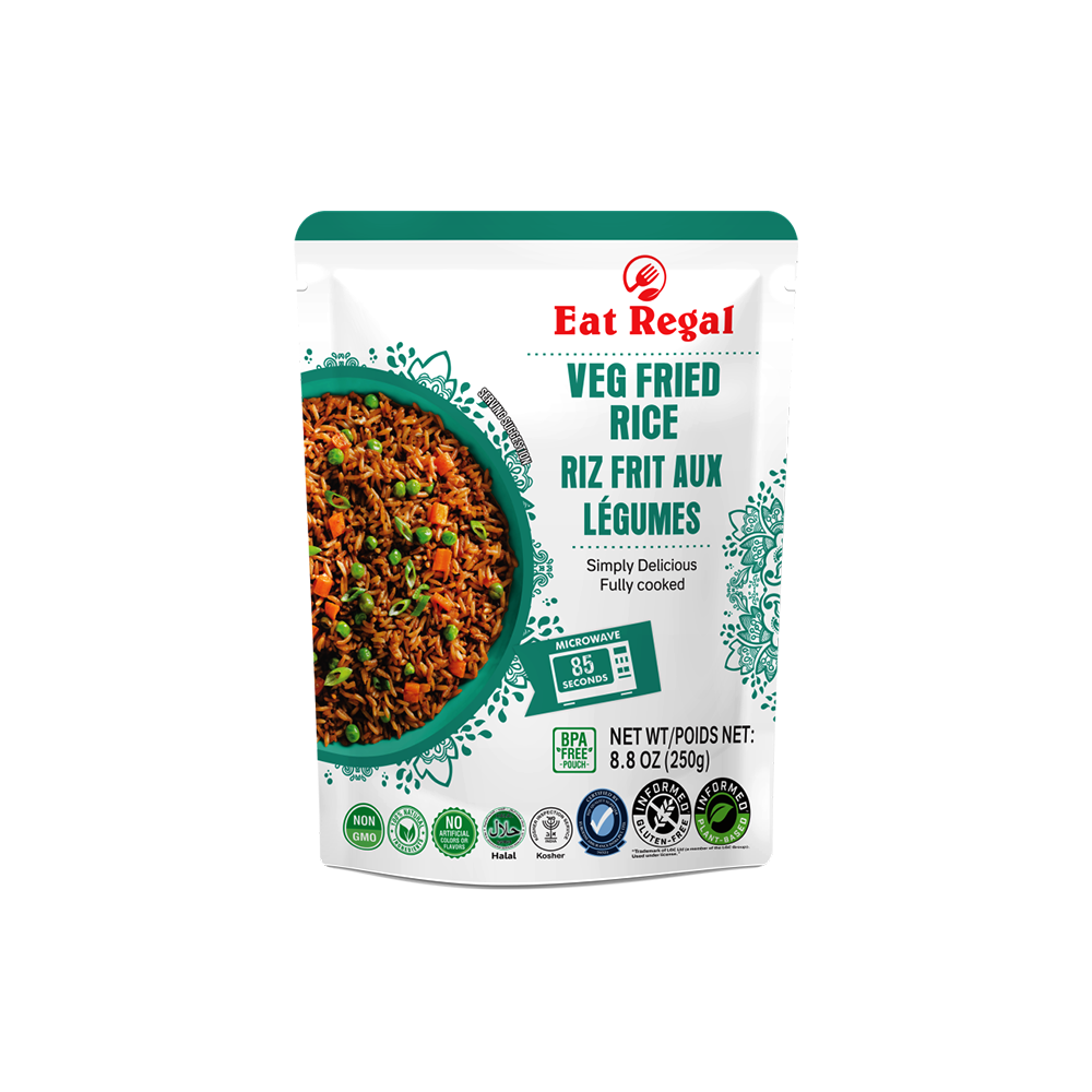 Eat Regal Veg Fried Rice - Ready in 90 Seconds - Regal Kitchen Foods USA LLC