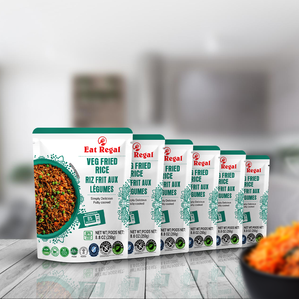 Eat Regal Veg Fried Rice - Ready in 90 Seconds - Regal Kitchen Foods USA LLC
