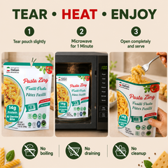 Pasta Zing Fusilli Pasta, Ready in 1 Minute – Pack of 7