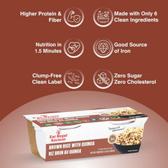 Eat Regal Ready-to-Eat Rice Cups Variety Pack – Brown Rice with Quinoa & Egg Fried Rice | High Protein, Ready in 1 Minute| Gluten-Free, Non-GMO | 8.8 oz (2x125g) Cups, Pack of 12