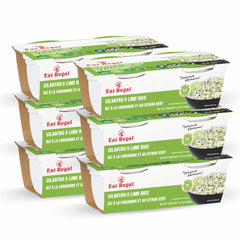 Eat Regal Gourmet Cilantro & Lime Rice, 8.8 oz Cups, Pack of 6, Non-GMO - Regal Kitchen Store