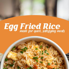 Eat Regal Gourmet Egg Fried Rice, 8.8 oz Pouches, Pack of 6, Microwave Ready, Halal - Regal Kitchen Store