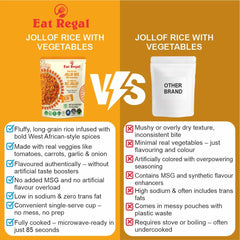 Eat Regal Jollof Rice with Vegetables, 8.8 Ounce, Pack of 6 - Regal Kitchen Store