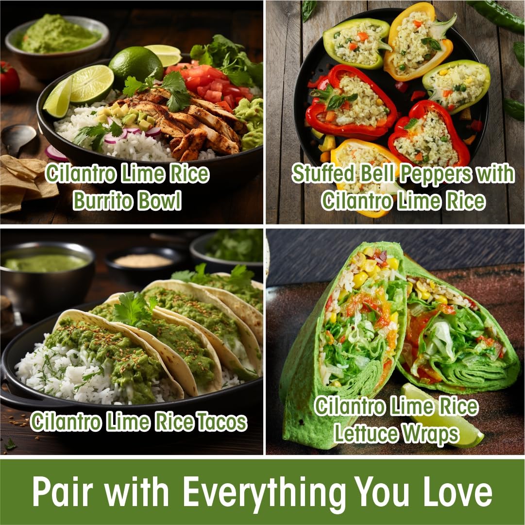 Eat Regal Gourmet Cilantro & Lime Rice, 8.8 oz Cups, Pack of 6, Non-GMO - Regal Kitchen Store