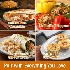 Eat Regal Gourmet Roasted Chicken Flavored Rice with Carrots and Herbs, 2 Individual Cups, Pack of 6, Ready in 60 Seconds - Regal Kitchen Store