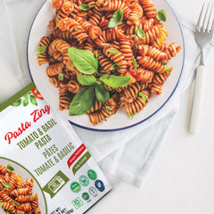 Pasta Zing Tomato & Basil Pasta, Pack of 7, 7.05 Ounce | Ready To Eat in 60 Sec | Made with 100% Italian Durum Wheat | Natural Ingredients | Classic & Flavorful | Easy Meal & Side Dish - Regal Kitchen Store