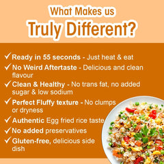 Eat Regal Gourmet Egg Fried Rice, Ready in 60 Seconds, 2 Individual Cups, Pack of 6 - Regal Kitchen Store