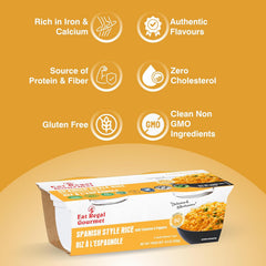 Eat Regal Ready-to-Eat Rice Cups Variety Pack – Long Grain White Rice (6), Mexican Style Rice (6) & Spanish Style Rice (6) | High Protein & Fiber, Ready in 1 Minute| Vegan, Gluten-Free, Non-GMO | 8.8 oz (2x125g) Cups