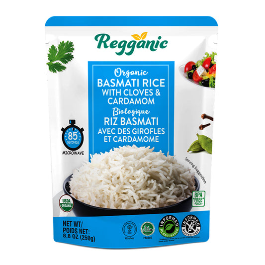 Reganic Organic Basmati Rice with Cloves & Cardamom- Regal Kitchen Foods USA LLC 1000