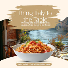 Pasta Zing Italian Holiday Feast Gift Box – Fully Cooked Pasta Variety Pack (6 Pack), Microwave-Ready in 1 Minute | Unflavored Pasta for Holiday Gifting & Hosting | 100% Durum Wheat - Regal Kitchen Store