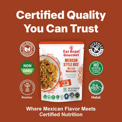 Eat Regal Ready-to-Eat Rice Variety Pack – Broccoli & Cheddar Rice & Mexican Style Rice | High Protein, Microwave in 1.5 Minutes| Gluten-Free, Non-GMO, BPA-Free | 8.8 oz (Pack of 12)