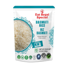 Eat Regal Basmati Rice – Fully Cooked, Microwaveable in 90 Seconds, Ready-to-Eat Precooked Basmati Rice, Non-GMO & Delicious (Pack of 6, 8.8 oz) - Regal Kitchen Store