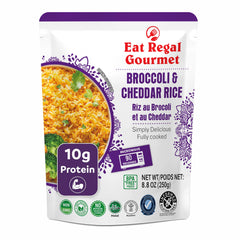 Eat Regal Broccoli & Cheddar Flavored Rice – Creamy, Savory & Ready in 90 Seconds, 8.8 oz Each (12-Pack, Total 105.6 oz) - Regal Kitchen Store