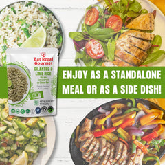 Eat Regal Rice Variety Pack – 12 Pouches (8.8 oz Each) | 6 Flavors (2 Each): Spanish, Thai Jasmine, Long Grain, Cilantro Lime, Mexican, Veg Fried | Ready in 90 Sec | Non-GMO, Gluten-Free - Regal Kitchen Store