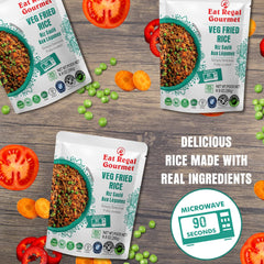 Eat Regal Rice Variety Pack – 12 Pouches (8.8 oz Each) | 6 Flavors (2 Each): Spanish, Thai Jasmine, Long Grain, Cilantro Lime, Mexican, Veg Fried | Ready in 90 Sec | Non-GMO, Gluten-Free - Regal Kitchen Store