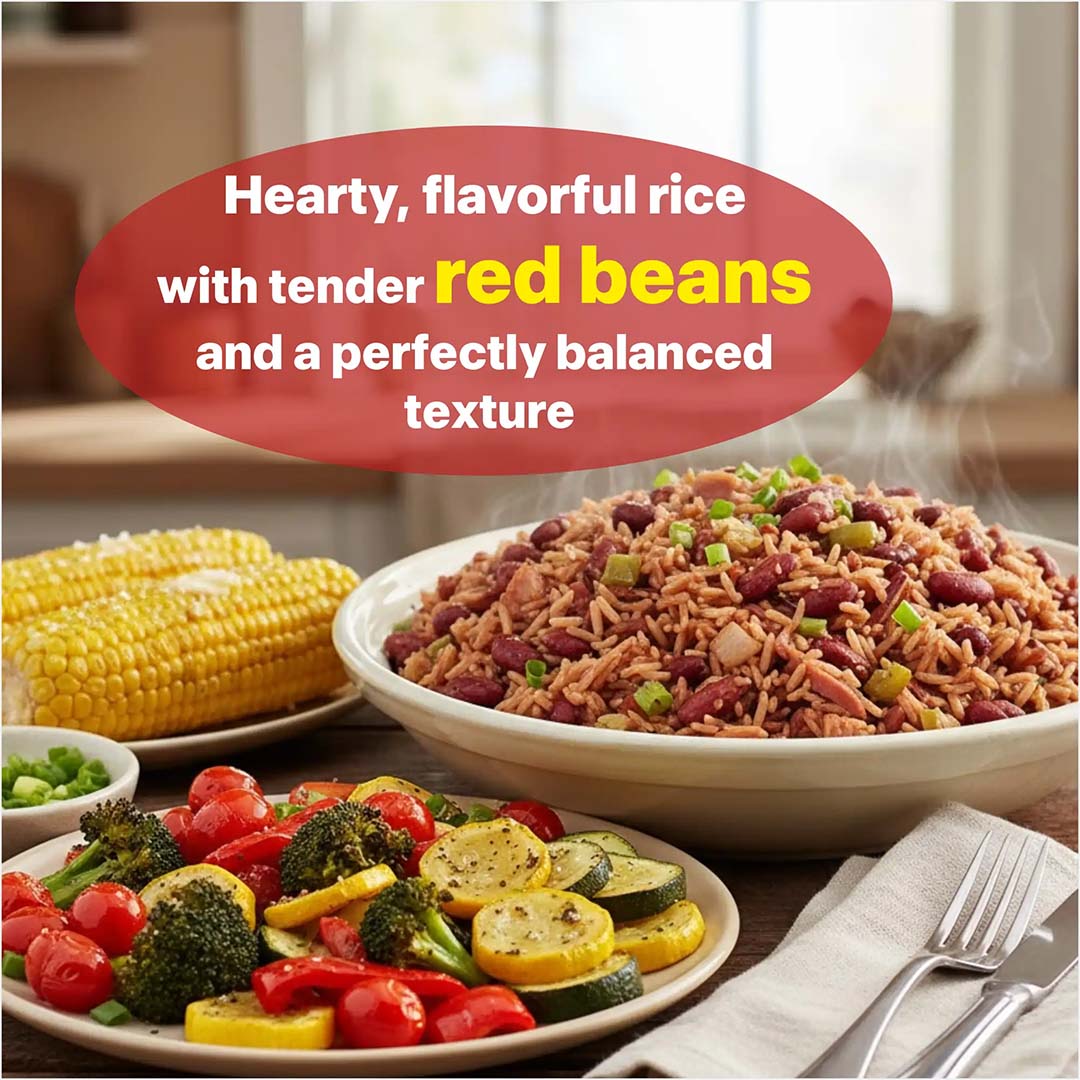 Eat Regal Red Beans & Rice , 8.8 Ounce, (Pack of 6) ready in  1.5 Minutes- Regal Kitchen Store