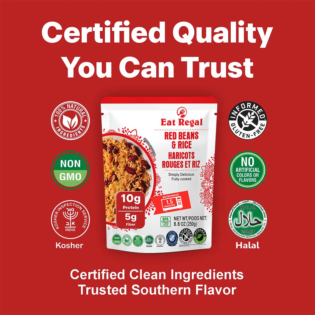 Eat Regal Indian Biryani Style Rice, 8.8 Ounce, (Pack of 6) ready in  1.5 Minutes- Regal Kitchen Store