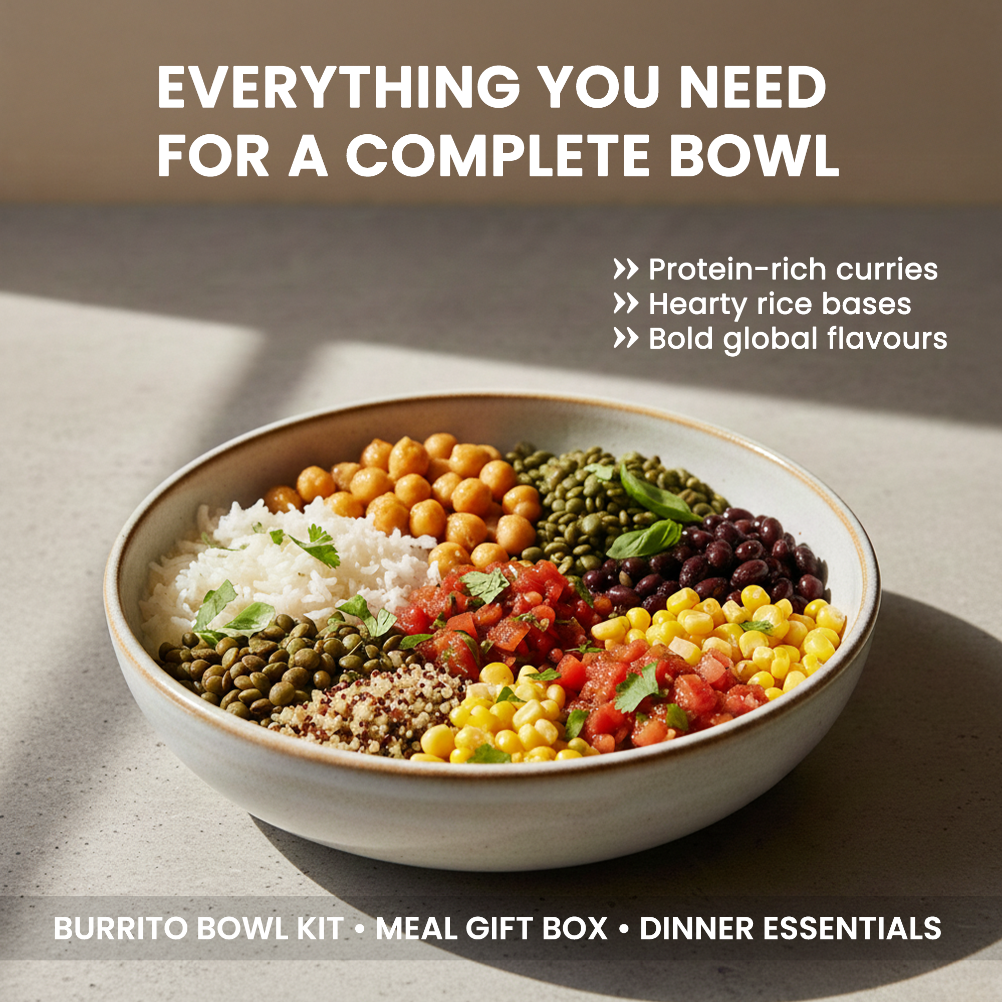 Eat Regal Burrito Bowl Essentials Gift Set – Ready-to-Eat Rice & Curries with Simmer Sauce, Easy Bowl Sides, 24-Month Shelf-Stable, Valentine Dinner at Home, Pack of 6 - Regal Kitchen Store