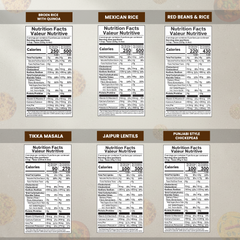 Eat Regal Burrito Bowl Essentials Gift Set – Ready-to-Eat Rice & Curries with Simmer Sauce, Easy Bowl Sides, 24-Month Shelf-Stable, Valentine Dinner at Home, Pack of 6 - Regal Kitchen Store