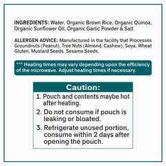 Reganic Organic Brown Rice with Quinoa & Garlic, Ready to Eat, 8.8 oz (Pack of 6) - Regal Kitchen Foods USA LLC