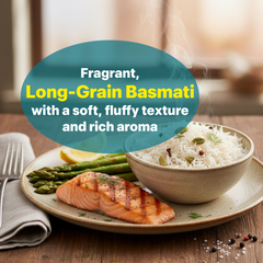 Eat Regal Basmati Rice – Fully Cooked, Microwaveable in 90 Seconds, Ready-to-Eat Precooked Basmati Rice, Non-GMO & Delicious (Pack of 6, 8.8 oz) - Regal Kitchen Store