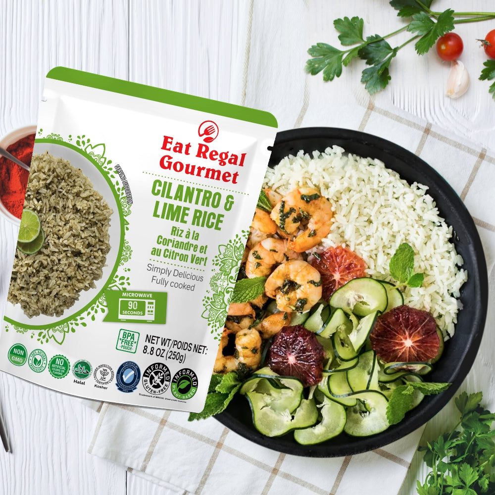 Eat Regal Cilantro & Lime Microwave Rice - Ready In 90 Seconds - Regal Kitchen Foods USA LLC