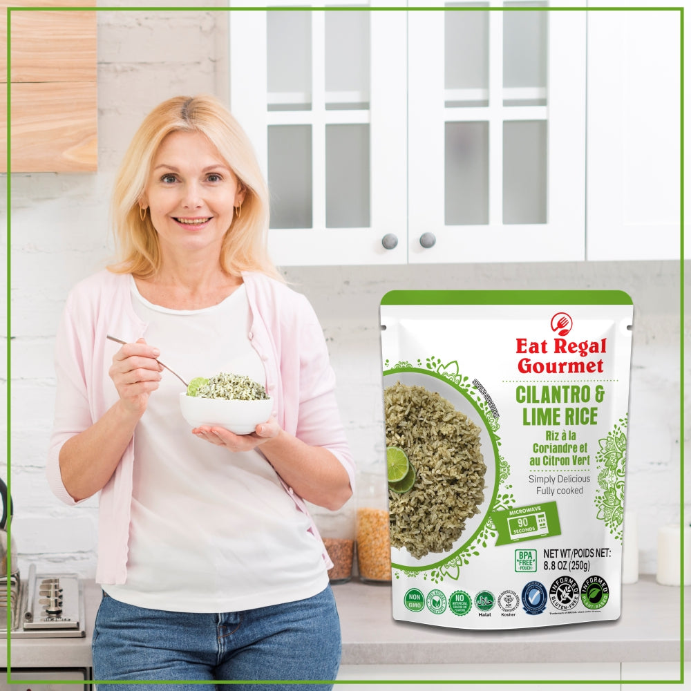 Eat Regal Cilantro & Lime Microwave Rice - Ready In 90 Seconds - Regal Kitchen Foods USA LLC