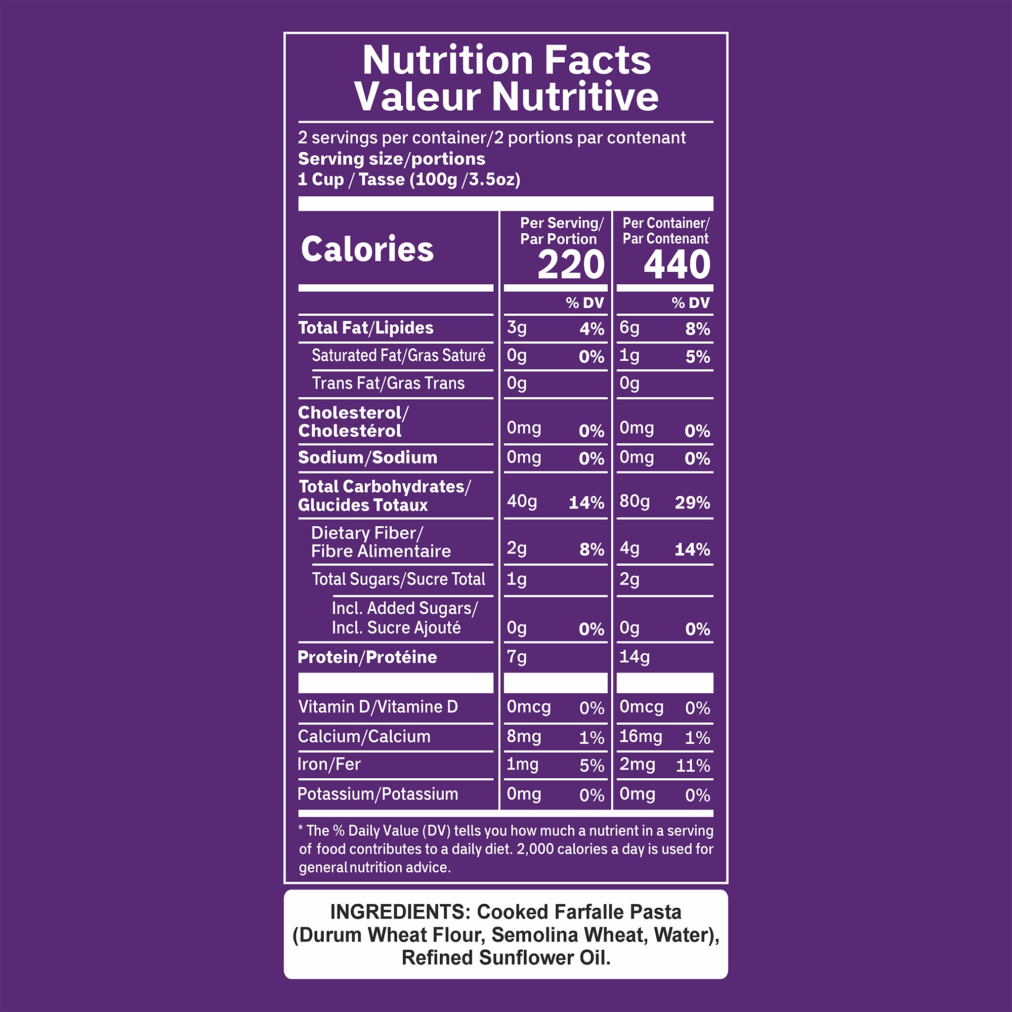 Pasta Zing Farfalle Pasta, Authentic Italian Al-Dente Texture, Ready in 1 Minute, 14g Protein 4g Fiber, Made with 100% Durum Wheat, Zero Sodium, Clean Label Shelf-Stable, 7.05 oz Pouch, Pack of 7 - Regal Kitchen Store